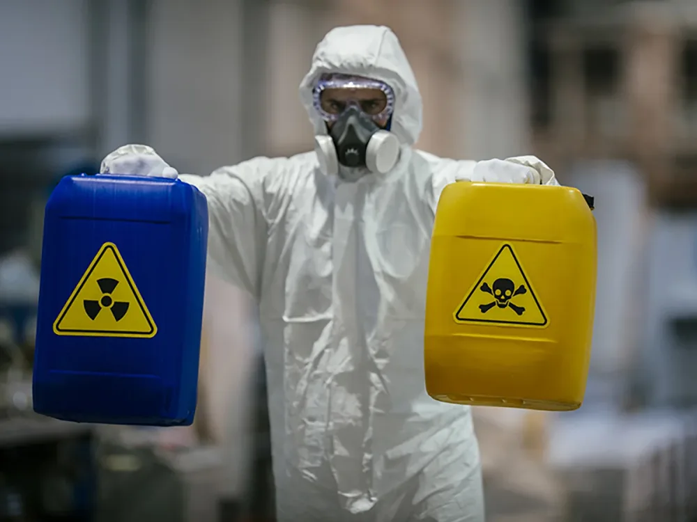 biohazard cleanup professionals at work in O Fallon